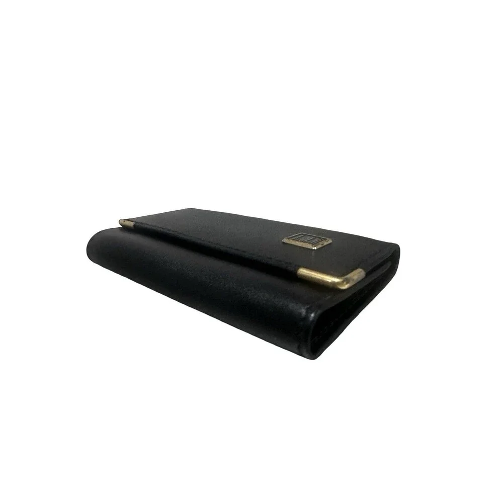 Dunhill Black Leather Key Wallet